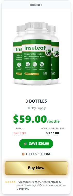 Buy InsuLeaf 3 bottle bundle