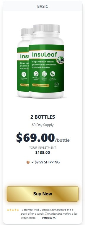 InsuLeaf 1 bottle pricing